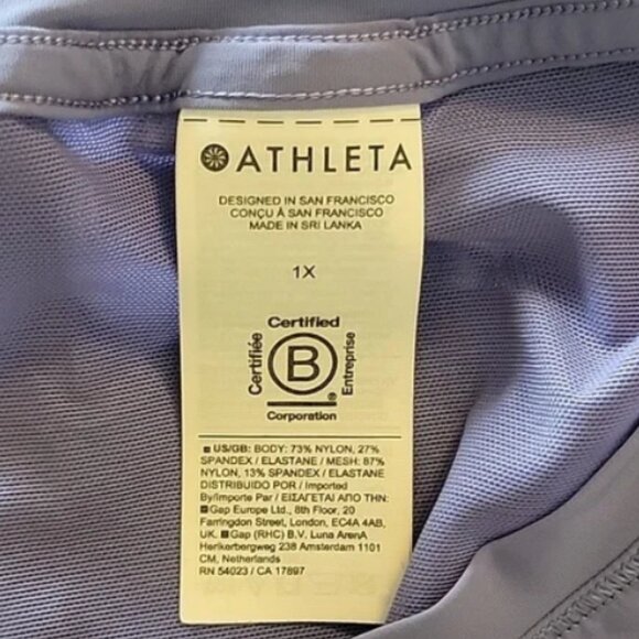 Athleta Ultimate Muscle Tank Top Size 1X 2X Purple - Picture 8 of 8